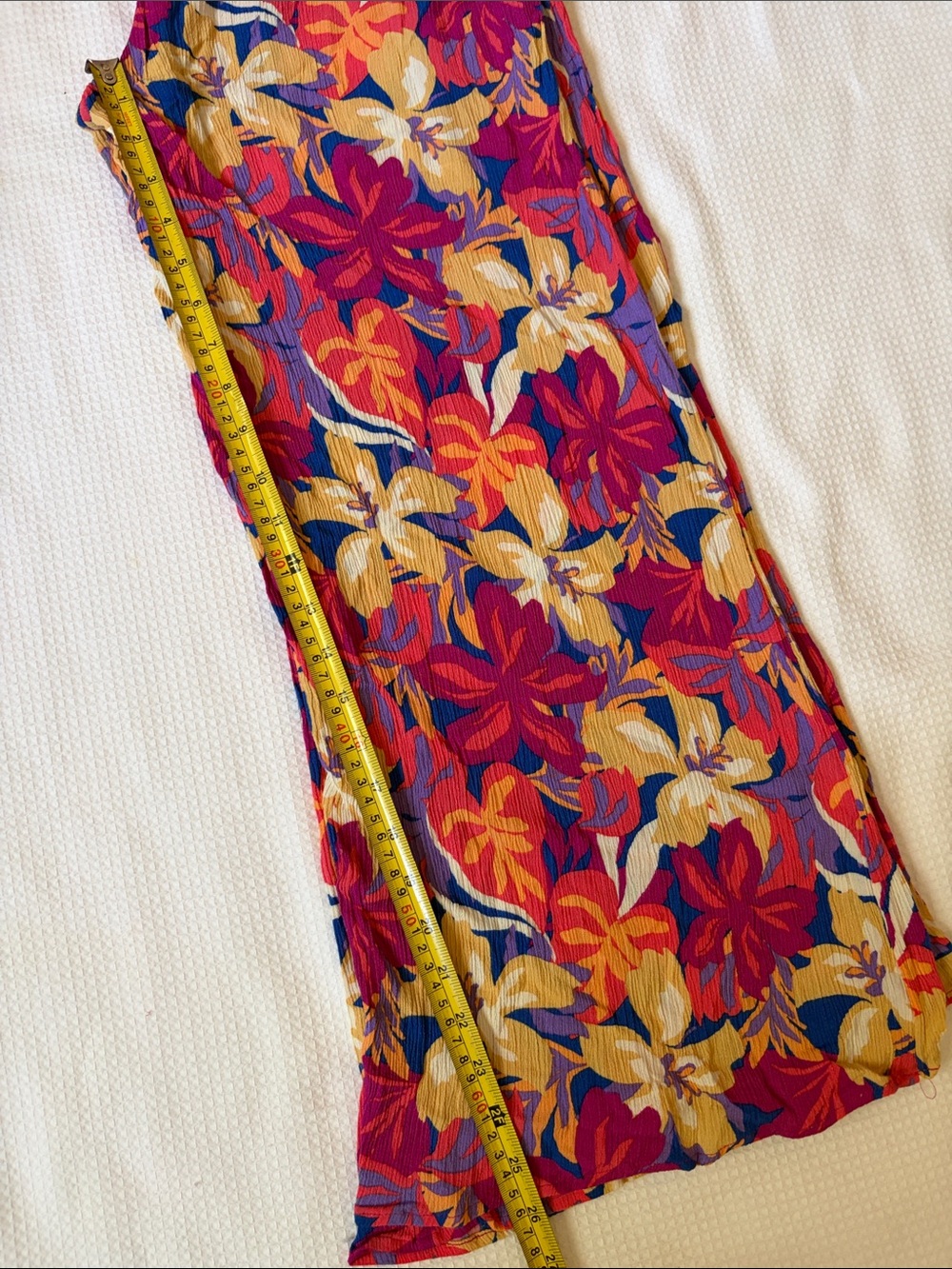 Rip Curl Colorful Floral pants in Fuchsia, Yellow & Blue size L - Picture 9 of 9